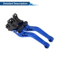 thumbnail image 6 of Unique Bargains Short Brake Clutch Levers for BMW R NINE T 2014-2016 6 Position Adjustable Motorcycle Handlebar Brake Lever T6 6061 Aluminum Alloy Blue 1 Pair, 6 of 7