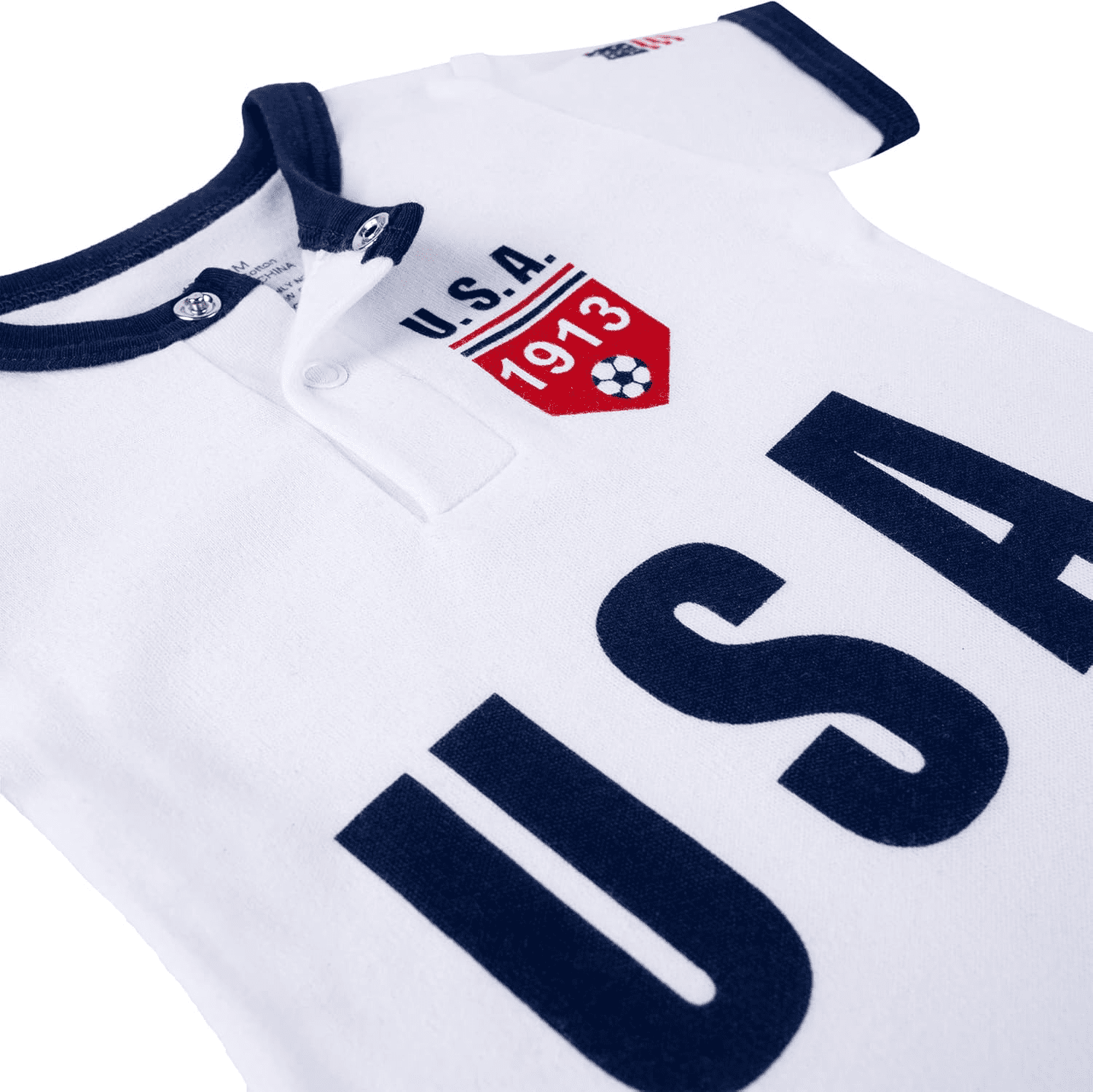 Cnins Infant US Soccer Jersey Romper for Boy Girl Baby Onesie Unisex (12-18 months)
