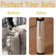 thumbnail image 3 of Protector del sofá de los muebles del rasguño del gato con el sisal natural para proteger la silla del sofá del sofá, 3 of 7