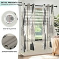 thumbnail image 3 of Yayeee Window Curtains Light Filtering 63"x52" Grommet Panel Pair Home Living Room Decor, Beige Cute Cats, 3 of 7