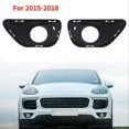 thumbnail image 1 of For Porsche Cayenne 2015-2018 1 pair Front Bumper Fog Lamp Trim Cover, 1 of 5