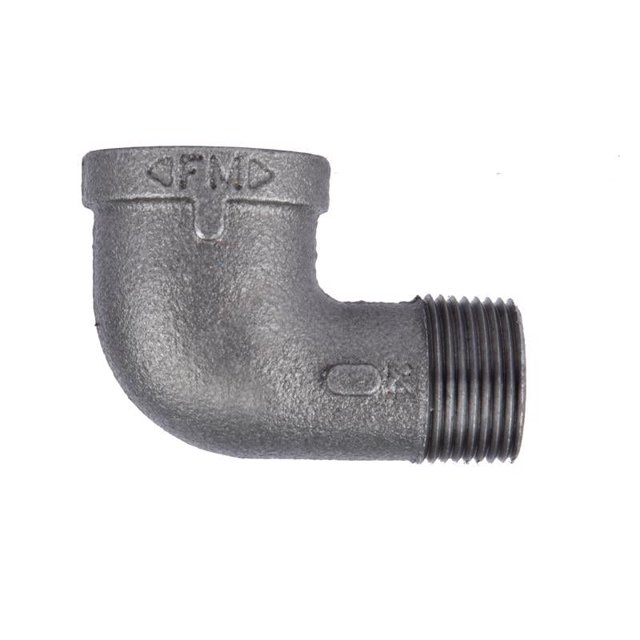 Hierro maleable negro de 90 Degree Street Elbow Bk Products
