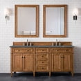 thumbnail image 3 of James Martin Vanities 650-V72-SBR-3PBL Brittany 72" Double Basin Poplar Wood Vanity Set -, 3 of 5