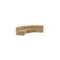 thumbnail image 3 of Meridian Furniture Arc Camel Velvet Modular Sectional, 3 of 15