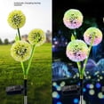 thumbnail image 2 of Lámpara solar enchufable de diente de león para exteriores, impermeable, luminosa, simulación de cebolla de tres cabezas, decoración de jardín, lámpara de césped, 2 of 3