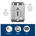 thumbnail image 6 of GE 2-Slice Toaster with Extra Wide Slots and Removeable Crumb Tray, Stainless Steel, 6 of 7