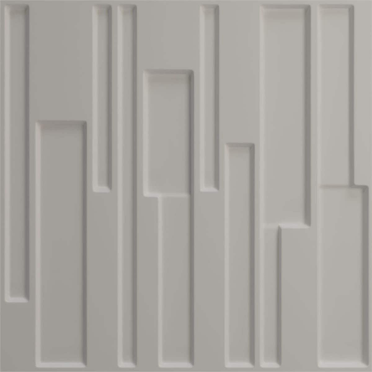 Ekena Millwork 19 5/8"W x 19 5/8"H Wigan EnduraWall Decorative 3D Wall Panel, UltraCover Satin Smokey Beige (Covers 2.67 Sq. Ft.)