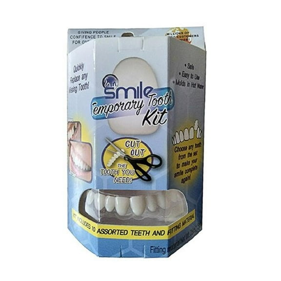 Smile Temporary Dental Stickers Tooth Kit Replace Missing Tooth in Minutes Does not stain