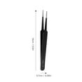 thumbnail image 4 of PartyKindom 9Pcs Stainless Steel Tweezers Set Black Matte Finish for Precision Repair and Electronic Work, 4 of 6