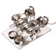thumbnail image 4 of Stirling Engine Kit Dual Engine Generator Hot Air Motor Model Physical Generator Model with Flywheel Design Scienc, 4 of 7