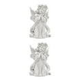 thumbnail image 1 of Redempat Resin White Angel Statue Desktop Decor Window Props Collection Christmas prayer hold cheek 2Set, 1 of 6