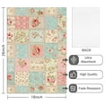 thumbnail image 2 of 2 Pcs Pioneer Flower Floral Print Pattern Kitchen Towels, Funny Microfiber Dish Towel Set, 18" X 26" Tea Towels, 2 of 6