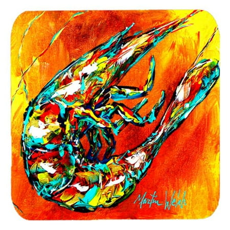 

Shrimp Warming Up Foam Coasters Set Of 4