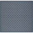 thumbnail image 1 of Safavieh Courtyard Navy Indoor Outdoor Rug - Square 6'7", 1 of 5