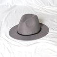 thumbnail image 1 of Sombrero de copa de lana con hebilla de cinturón pequeña gruesa de tela de 420g, sombrero de copa Vintage británico para hombres y mujeres, sombrero de fieltro., 1 of 6