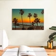 thumbnail image 3 of Elephant Stock Ny Beach Pier Wall Art - Horizontal Canvas Wall Art - Living Room Wall Decor - Nautical Canvas - Orange And Teal Decor - 12" x 8", 3 of 8
