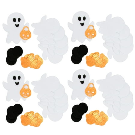 Creative Hands (4 Pack) Foam and Felt Stickers Ghosts Halloween Decorations Arts And Crafts For Kids