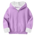 thumbnail image 7 of Cethrio Girls Fleece Hoodies, Long Sleeve Warm Casual Zip up Girls Sweatshirts Purple Size 7-8, 7 of 7