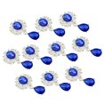 thumbnail image 1 of 10pcs gota de agua oval flatback adornos para el arte diy azul oscuro SM SunniMix Adorno flatback, 1 of 8