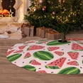 thumbnail image 6 of Rateoe Watermelon Print Christmas Tree Skirt 36" for Xmas Holiday New Year Party Circle Tree Mat Ornaments Decoration, 6 of 7