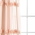 thumbnail image 5 of Lush Decor Darla Craft Flower 84" x 40" Textured Blush 3" Rod Pocket Single Window Panel, 5 of 11