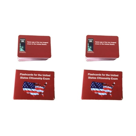 2PCS US Citizenship Test Study Guide 2025 New US Citizenship Test Flash Cards 100 USCIS Questions and Answers Flashcards Naturalization Test Study Guide American Civics Flashcards