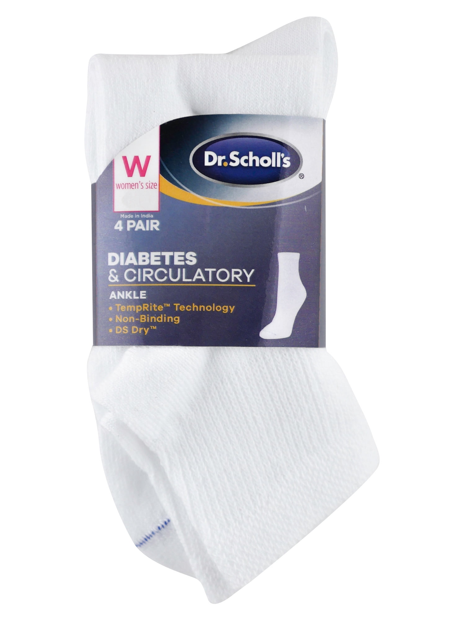 Women's Diabetes and Circulatory Ankle Socks 4 Pair
