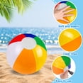 thumbnail image 3 of Pelotas de playa hinchables con forma de arcoíris, 16 unidades, 32 cm, de Vellibring, 3 of 7