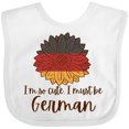 thumbnail image 3 of Inktastic I'm So Cute, I Must be German Sunflower Boys or Girls Baby Bib, 3 of 4