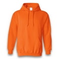 thumbnail image 3 of Gildan High Visibility Hoodie Sweatshirt with Pocket for Men Size-S | Soft Fleece 8oz Safety Orange Hi Vis Work Pullover, Safety Reflective Hooded, 3 of 5