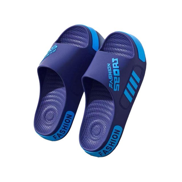 SharkTRUE Mens Slippers Soft Bottom Over Plus Size Mens Slippers Non-Slip Outside Bathroom Slippers