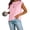 Light Pink, variant on Sherrylily Women Cap Sleeve Tank Top Crew Neck T Shirts Loose Fit Summer Casual Tee