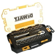 DEWALT Tough Box Tool Kit, 1/2 Drive Socket Set