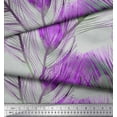 thumbnail image 2 of Soimoi polyester Crepe Fabric Peacock Feather Printed Craft Fabric by the Yard 52 Inch Wide, 2 of 3