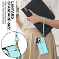 thumbnail image 4 of For Iphone 14 Pro Rfid Card Slot Phone Case With Long Lanyard(Mint Green),iPhone 15 Pro, 4 of 7