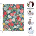 thumbnail image 4 of Pioneer Flower Floral Print Pattern Blanket,Comfortable Soft Flannel Throw Blanket,All Season,Warm Lightweight Blankets for Sofa Bed Couch Living Room Chair,30"x40", 4 of 4