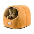 Armarkat Covered Pet Cat Bed, Brown
