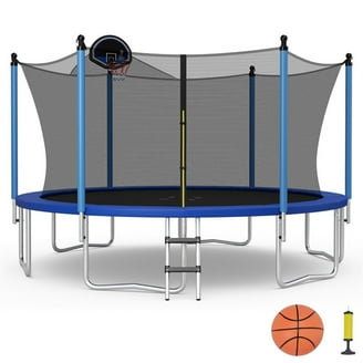 Moxie Pumpkin-Shaped Outdoor Trampoline Set with Premium Top-Ring