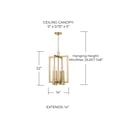 thumbnail image 2 of 4 Light Foyer In Minimalist Style-22 Inches Tall And 14 Inches Wide     -Traditional Installation Capital Lighting 549641Ad, 2 of 5