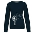 thumbnail image 6 of Tops for Women 2023 Fashion Long Sleeves Casual Shirts Printed Round-Neck Sweatshirt Pullover Loose Tunic Tops(Available In Plus Size) on Clearance, 6 of 7
