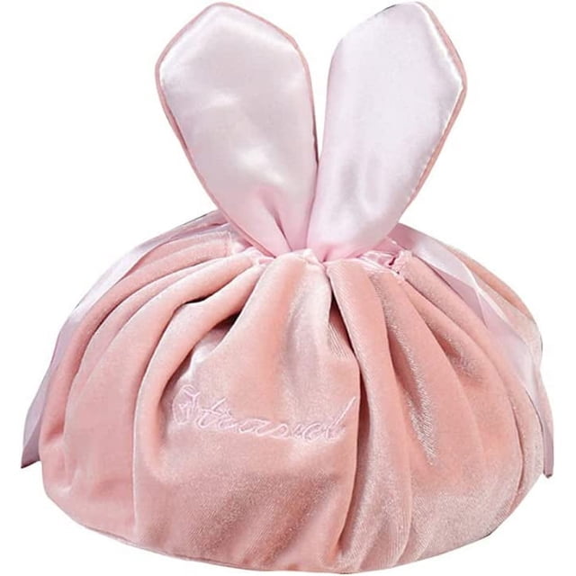 Bolsa de aseo con cordón, bolsa de cosméticos perezosa, bolsa de cosméticos de almacenamiento perezoso, cordón portátil grande para el hogar y los viajes, tienda de cosméticos, tazas, teléfonos celul