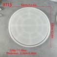 thumbnail image 4 of Bandeja de molde de silicona redonda grande for manualidades de resina y yeso - 1 pieza, 4 of 4