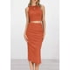thumbnail image 2 of Conjunto de Verano de 2 Piezas para Mujer PRETTYGARDEN Naranja XL, 2 of 8