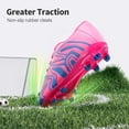 thumbnail image 3 of Tacos de Fútbol Juveniles DREAM PAIRS para Césped Firme Rosa y Azul 13K, 3 of 5