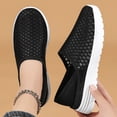 thumbnail image 6 of Duqingm Mocasines Para Mujer Ballet Flats Shoes for Women Knit Mesh Flats Shoes Womens Dressy Comfortable Pointed Toe Washable Slip On Flat Black,7, 6 of 7
