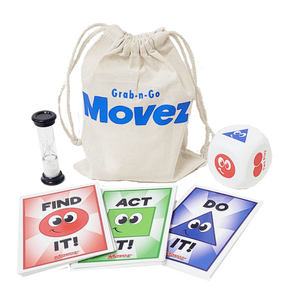 Kenson Kids Grab N Go Movez Active Family Game – Charades & Scavenger Hunt, Ages 3