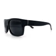 thumbnail image 6 of Classic Manly Rectangular Sporty Wrap Biker Style Plastic Sunglasses Shiny Black, 6 of 8