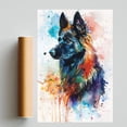 thumbnail image 2 of Belgian Tervuren Dog Art Print Poster, Wall art Painting Decor Belgian Tervuren Dog Decor Artwork For Bedroom Living Room Bathroom Decor, 2 of 6