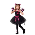thumbnail image 2 of XAOFW Girls Halloween Cat Costume Tutu Dress With Cat Ears Headband Gloves Tail And Bow Tie Toddler Kids Dress Up Party Outfits, 2 of 5