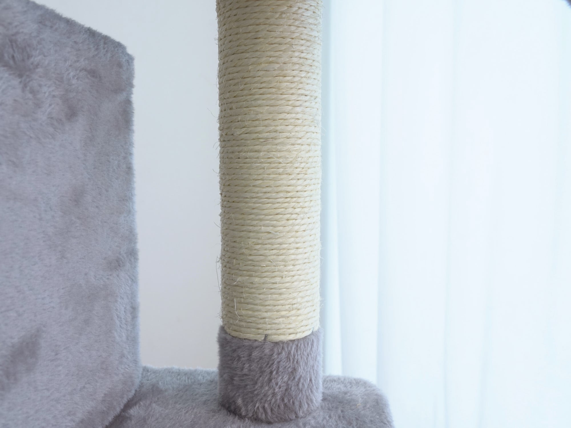 Vibrant Life Heavy Duty 8-Level 66" Cat Tree with Scratching Ramp, Two Condos and Hammocks, Light Gray